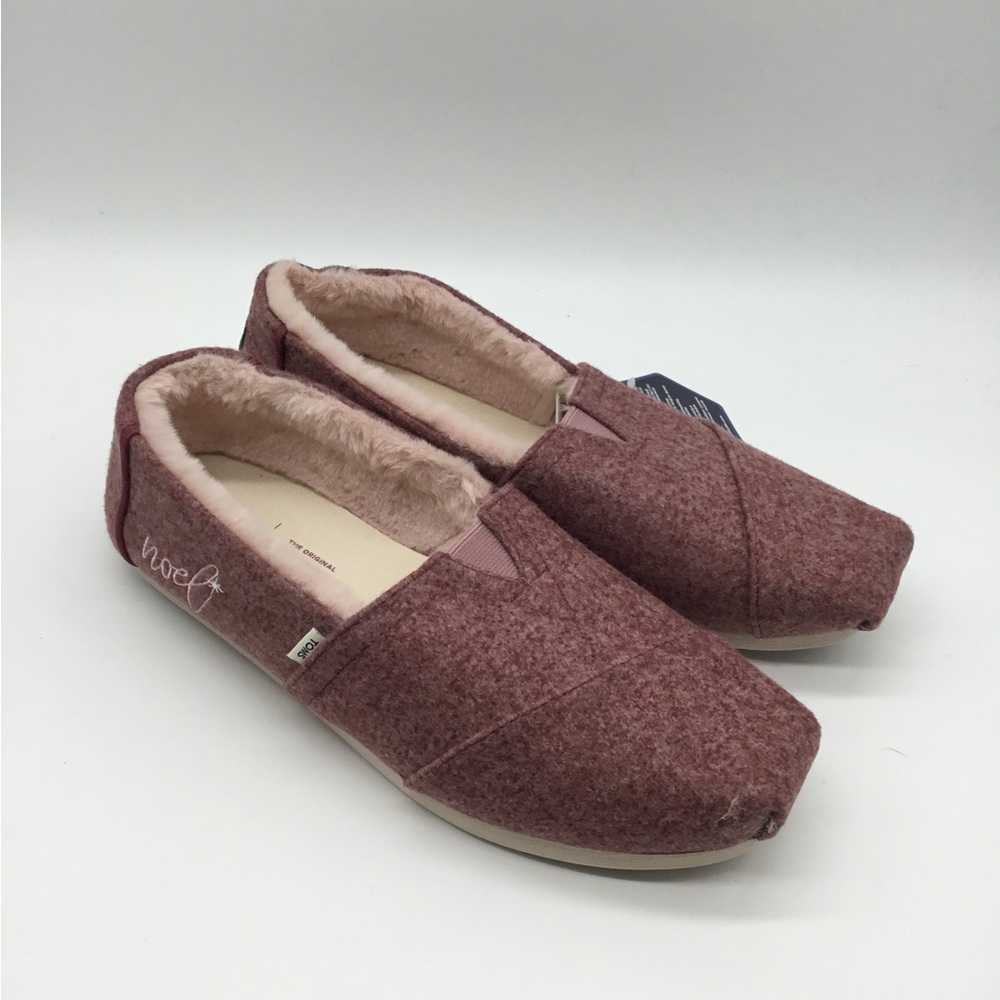 Toms Women's Flats in Maroon